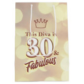 30 en Fabulous Medium Cadeauzakje (Achterkant)