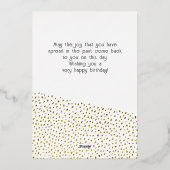 30 en Fabulous Photo 30th Birthday Gold Foil Kaart (Achterkant)