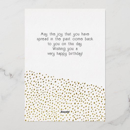 30 en Fabulous Photo 30th Birthday Gold Foil Kaart (Achterkant)