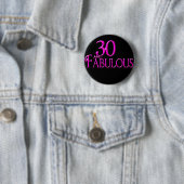 30 en Fabulous Ronde Button 5,7 Cm (In situ)