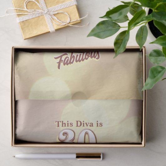 30 en fabulous tissue papier (Geschenk)