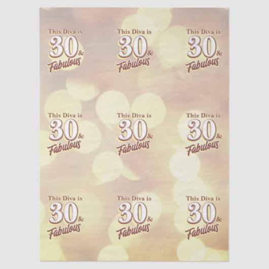 30 en fabulous tissue papier (Voorkant)