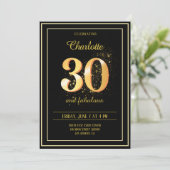 30 en Fabulous Verjaardag Kaart (Staand voorkant)