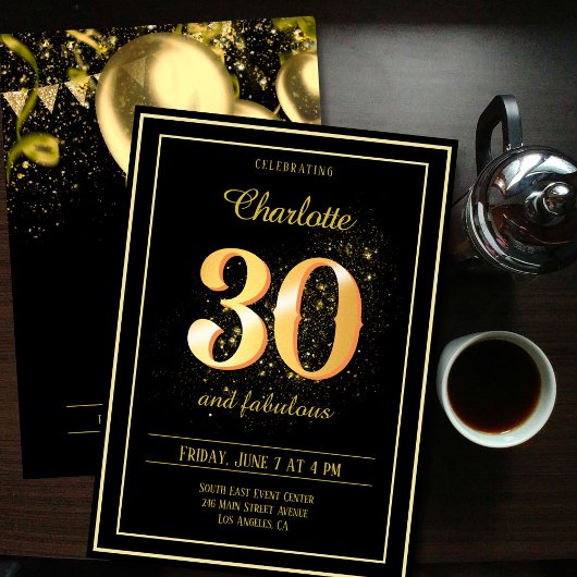 30 en Fabulous Verjaardag Kaart