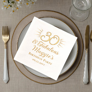 30 en fantastisch 30ste verjaardagsfeest folie servetten