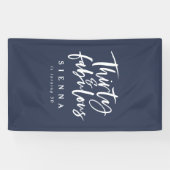 30 en fantastische verjaardagsbanner spandoek (Horizontaal)