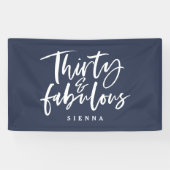 30 en fantastische verjaardagsbanner spandoek (Horizontaal)