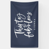 30 en fantastische verjaardagsbanner spandoek (Verticaal)