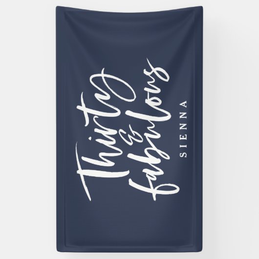 30 en fantastische verjaardagsbanner spandoek (Verticaal)