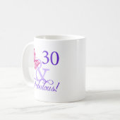 30 en feestdag koffiemok (Voorkant links)