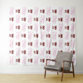 30 en Flirty Feest Achtergrond Step and Repeat Wandkleed (In Situ (horizontaal))