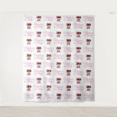 30 en Flirty Feest Achtergrond Step en Repeat Wandkleed (Voorkant)