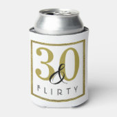 30- en Flirty Gold-30e verjaardag Blikjeskoeler (Blikje Voorkant)