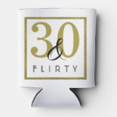 30- en Flirty Gold-30e verjaardag Blikjeskoeler (Voorkant)
