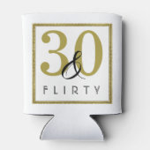 30- en Flirty Gold-30e verjaardag Blikjeskoeler (Achterkant)