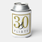 30- en Flirty Gold-30e verjaardag Blikjeskoeler (Blikje Achterkant)
