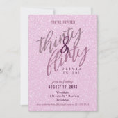 30 en Flirty Verjaardag Kaart (Voorkant)