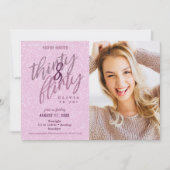 30 en Flirty Verjaardag Kaart (Voorkant)