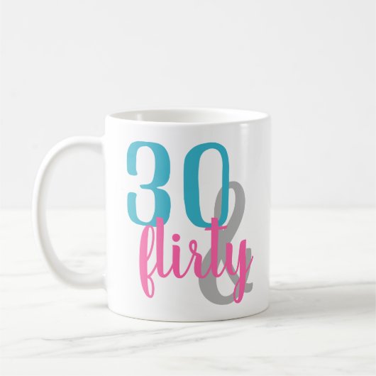 30 en Flirty Verjaardag Mok (Links)