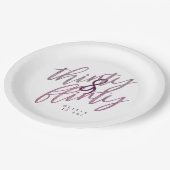 30 en Flirty Verjaardagspartij Papieren Borden Papieren Bordje (Gekanteld)