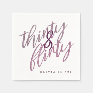 30 en Flirty Verjaardagspartij Papieren servetten