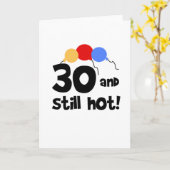 30 en nog warm kaart (Gele Bloem)