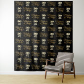 30 en ondeugend feest achtergrond Step and Repeat Wandkleed (In situ)