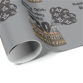 30 en over het thema The Hill Party Cadeaupapier (Rol Hoek)