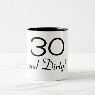 30 en vuil 3 tweekleurige koffiemok