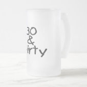 30 en vuil matglas bierpul (Voorkant rechts)