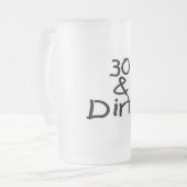 30 en vuil matglas bierpul (Voorkant links)