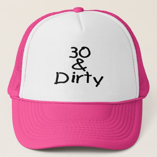30 en vuil trucker pet (Voorkant)