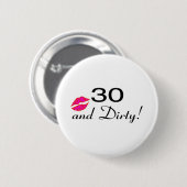 30 en vuile spoelen ronde button 5,7 cm (Voorkant /achterkant)