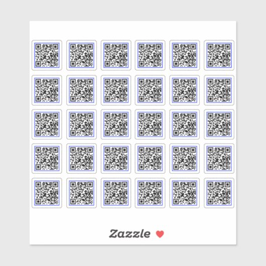 (30 etikettenStickers) douane produceert QR-code Sticker (Vel)