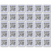 (30 etikettenStickers) douane produceert QR-code Sticker (Voorkant)