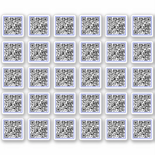 (30 etikettenStickers) douane produceert QR-code Sticker (Voorkant)
