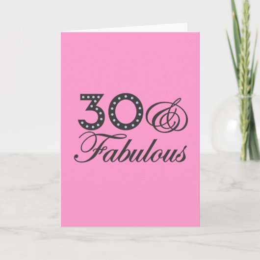 30 & Fabulous Cadeau Kaart (Voorkant)