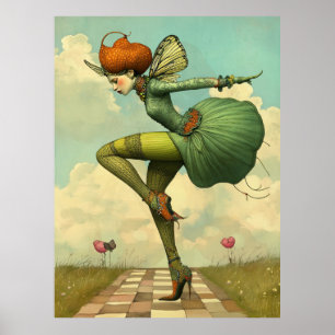 *~*30 FD2 Retro Whimsical Girl Art Vintage Poster
