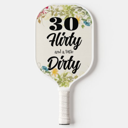 30 Flirterige Pickleball Paddle (Voorkant)