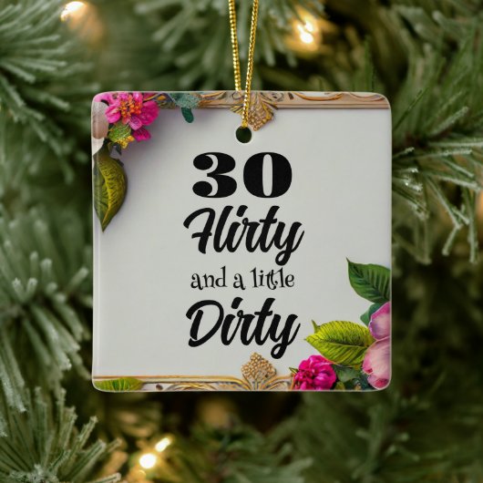 30 Flirty Keramisch Ornament (Boom)