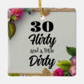 30 Flirty Keramisch Ornament (Voorkant)