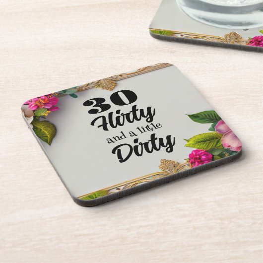 30 Flirty Sleutelhanger Onderzetter (Linkerzijde)