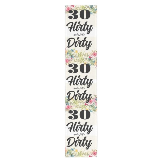 30 Flirty Table Runner Korte Tafelloper (Voorkant)