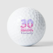 30 FOREVER-ever Fabulous 60th Birthday Gift – Roze Golfballen (Voorkant)
