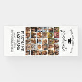 30 Foto - Afstuderen Modern Minimaal Wit Spandoek (Horizontaal)