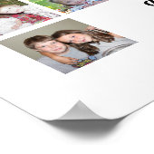 30 Foto Collage Grid - 2 tekstvakken - zwart wit Poster (Hoek)