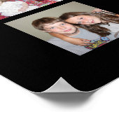 30 Foto Collage Grid - 2 tekstvakken - zwart wit Poster (Hoek)