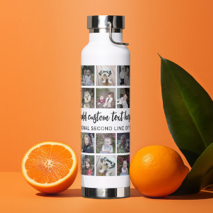 30 foto-collagemontage en tekst - kan wit bewerken waterfles