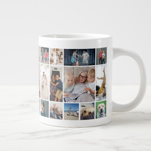 30 Fotocollage sjabloon gepersonaliseerd Grote Koffiekop (Rechts)