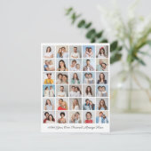 30 Fotocollage Voeg uw eigen Wenskaart toe (Staand voorkant)